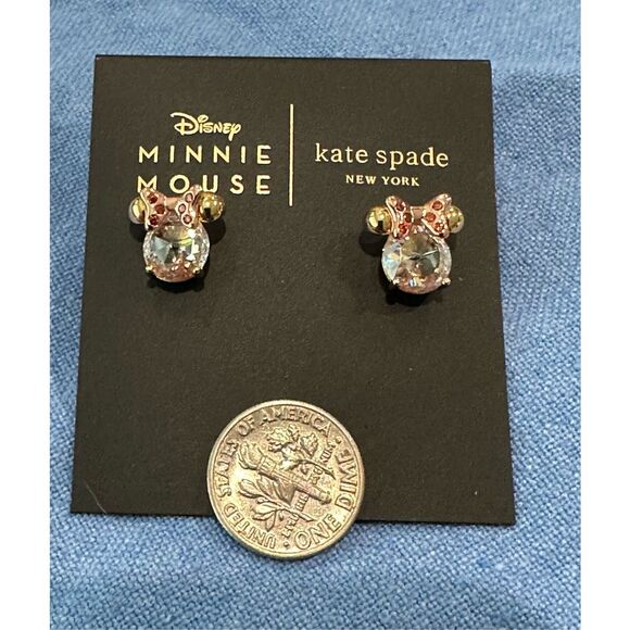 Disney x Kate Spade NEW earrings -  Minnie Mouse clear - Picture 10 of 12